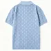 LV Monogram All‑Over Print Short‑Sleeve Button Polo Shirt #B67481