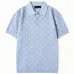 LV Monogram All‑Over Print Short‑Sleeve Button Polo Shirt #B67481