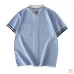 Louis Vuitton SS26 Waffle Contrast Short Sleeve Knit Shirt, Light Blue #B68869