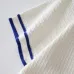 Louis Vuitton SS26 Waffle Contrast Trim Short Sleeve Knit Shirt, White Blue #B68868