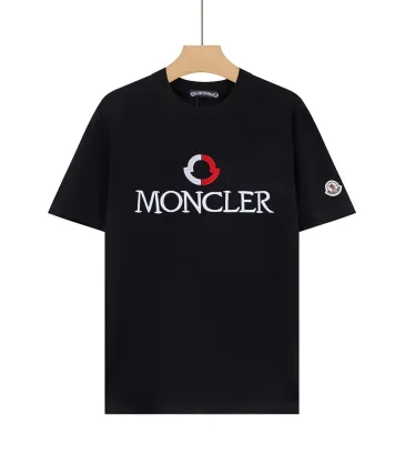 Moncler Embroidered Logo Crew Neck Casual Short‑Sleeve T‑Shirt #B67396
