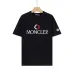 Moncler Embroidered Logo Crew Neck Casual Short‑Sleeve T‑Shirt #B67396