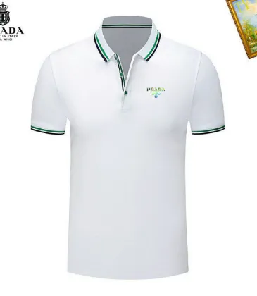 Prada Men's Polo Shirts Multiple color options #A60737 Prada Men's Polo Shirts Multiple color options #A60737