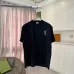 YSL Front Back Logo Graphic Print Crew Neck Cotton Casual T‑Shirt, 4 Colors #B67398