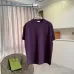 YSL Front Back Logo Graphic Print Crew Neck Cotton Casual T‑Shirt, 4 Colors #B67398