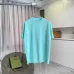 YSL Front Back Logo Graphic Print Crew Neck Cotton Casual T‑Shirt, 4 Colors #B67398