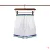 Casablanca Men Embroidered Shirt &amp; Shorts Set | White‑Green‑Blue Trim #B67964