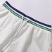 Casablanca Men Embroidered Shirt &amp; Shorts Set | White‑Green‑Blue Trim #B67964