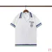 Casablanca Men Embroidered Shirt &amp; Shorts Set | White‑Green‑Blue Trim #B67964