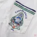 Casablanca Men Embroidered Shirt &amp; Shorts Set | White‑Green‑Blue Trim #B67964