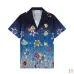 Casablanca Men Floral Cartoon Print Shirt &amp; Shorts Set | Navy‑Blue Floral Print #B67967