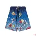 Casablanca Men Floral Cartoon Print Shirt &amp; Shorts Set | Navy‑Blue Floral Print #B67967