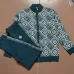 Casablanca Men Geometric Jacquard Knit Tracksuit Teal #B69134