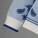 Casablanca Men Paisley Jacquard Polo Knit Tracksuit Light Blue, Black #B69136
