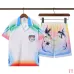 Casablanca Men Sunset Palm Print Shirt &amp; Shorts Set | Sunset Palm Gradient Print #B67963
