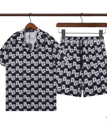 Dolce &amp; Gabbana All‑Over DG Logo Short‑Sleeve Shirt &amp; Shorts Set Black #B68023