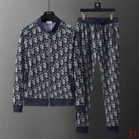 Dior 26FW Classic Oblique Monogram Tracksuit, Zip Jacket &amp; Sweatpants Set #B68854