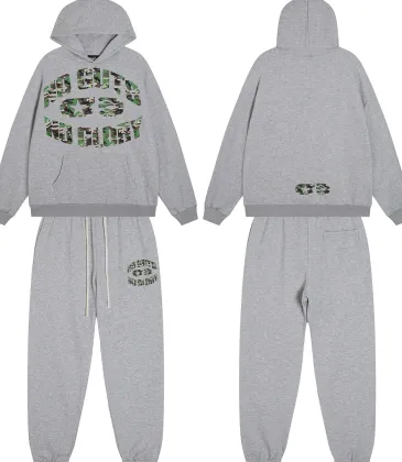 Hellstar Hoodie &amp; Jogger 2 Piece Matching Tracksuit Green Graphic Print Heather Grey #B68596