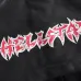 Hellstar Hoodie &amp; Pants 2 Piece Set Red Gothic Print Washed Black #B68597