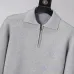 Louis Vuitton Men Half Zip Knit Sweater Tracksuit Gray, Black #B69127