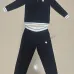 Louis Vuitton Men Half Zip Knit Tracksuit Teal, Black #B69128