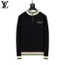 Louis Vuitton Men Half Zip Knit Tracksuit Teal, Black #B69128