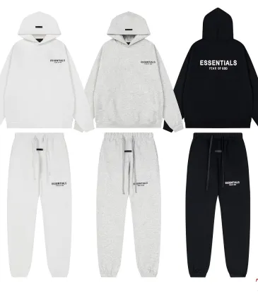 ESSENTIALS FOG 1977 Print Hoodie Tracksuit White,Light Grey,Black #B68016