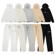 ESSENTIALS FOG Hoodie Sweatpants Tracksuit Off‑White,Light Grey,Khaki,Black #B68014