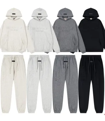 ESSENTIALS FOG Hoodie Sweatpants Tracksuit Set Black,Dark Grey,Light Grey,White #B68009