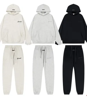 ESSENTIALS FOG Hoodie Tracksuit White,Light Grey,Black #B68015