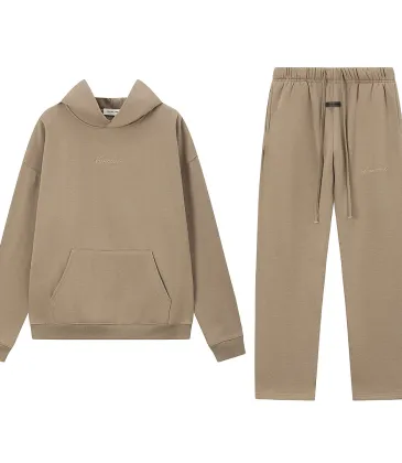 Essentials Hoodie &amp; Sweatpants 2 Piece Set Embroidery Logo Khaki, Light Blue, Black #B68603
