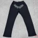 Spider‑5 Black Rhinestone Spider‑Web Zip‑Up Hoodie &amp; Flare Pant Set #B67981