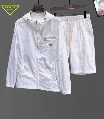 Prada Tracksuits for Prada Short Tracksuits for men Sun protection #A63340