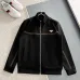 Prada Black 2‑Piece Tracksuit Set Bronze Stripe Triangle Logo #B67445