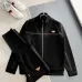 Prada Black 2‑Piece Tracksuit Set Bronze Stripe Triangle Logo #B67445