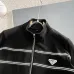 Prada Zip‑Up Tracksuit 2‑Piece Set With White Stripe Details #B67442