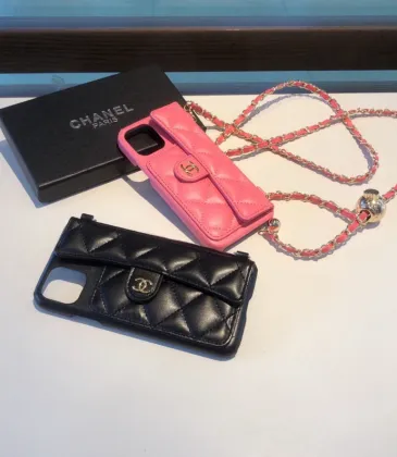 Elegant Chanel Quilted Phone Cases With Chain Strap For Luxury Mobile Protection And Style #A33057