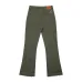 Gallery Dept Olive Green Flared Jeans Distressed Military Inspired Denim #A45147