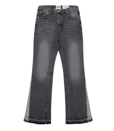 Gallery Dept Gray Flared Jeans Contrast Panel Retro Inspired Design #A45149 Gallery Dept Gray Flared Jeans Contrast Panel Retro Inspired Design #A45149