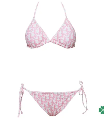 D-ior Pink Monogram Printed Bikini Set For Chic Summer Beach Looks #9874290 D-ior Pink Monogram Printed Bikini Set For Chic Summer Beach Looks #9874290