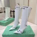 Balenciaga Cagole Studded Pointed‑Toe Over‑The‑Knee Boots 9.5cm Heel #B68388
