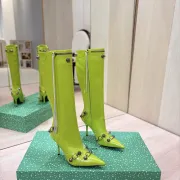 Balenciaga Cagole Studded Pointed‑Toe Over‑The‑Knee Boots 9.5cm Heel #B68389