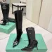Balenciaga Cagole Studded Pointed‑Toe Over‑The‑Knee Boots 9.5cm Heel #B68390