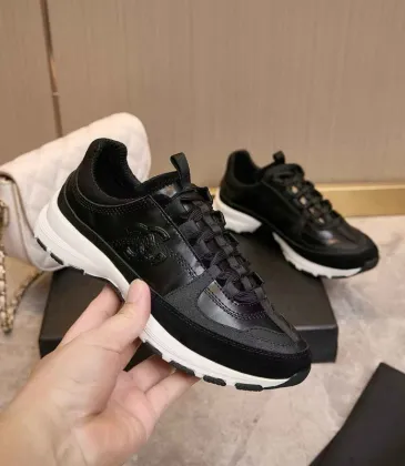 Chanel Black White Couples Sneakers #A54426 Chanel Black White Couples Sneakers #A54426