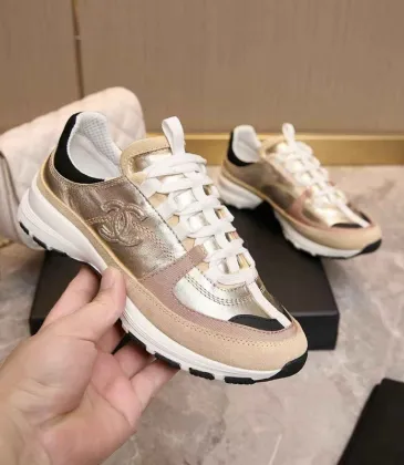 Chanel Metallic Accent Couples Sneakers #A54341 Chanel Metallic Accent Couples Sneakers #A54341