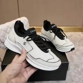 Chanel shoes for Chanel Sneakers Unisex Shoes #A66175