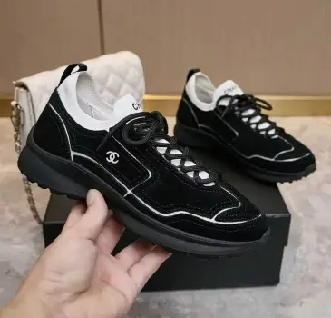 Chanel shoes for Chanel Sneakers Unisex Shoes #A66181