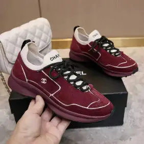 Chanel shoes for Chanel Sneakers Unisex Shoes #A66182