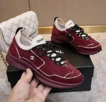 Chanel shoes for Chanel Sneakers Unisex Shoes #A66182