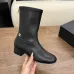 Chanel 2026 Stretch Leather Mid‑Calf Block‑Heel Boots 5cm Heel #B68416